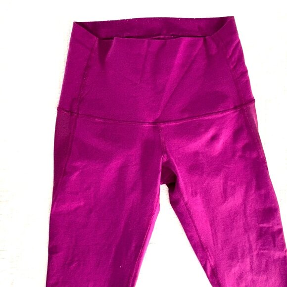 Lululemon Tranquil Tight 28" Regal Plum High-Rise Leggings Full-On Luon Mesh 4 - Picture 3 of 9